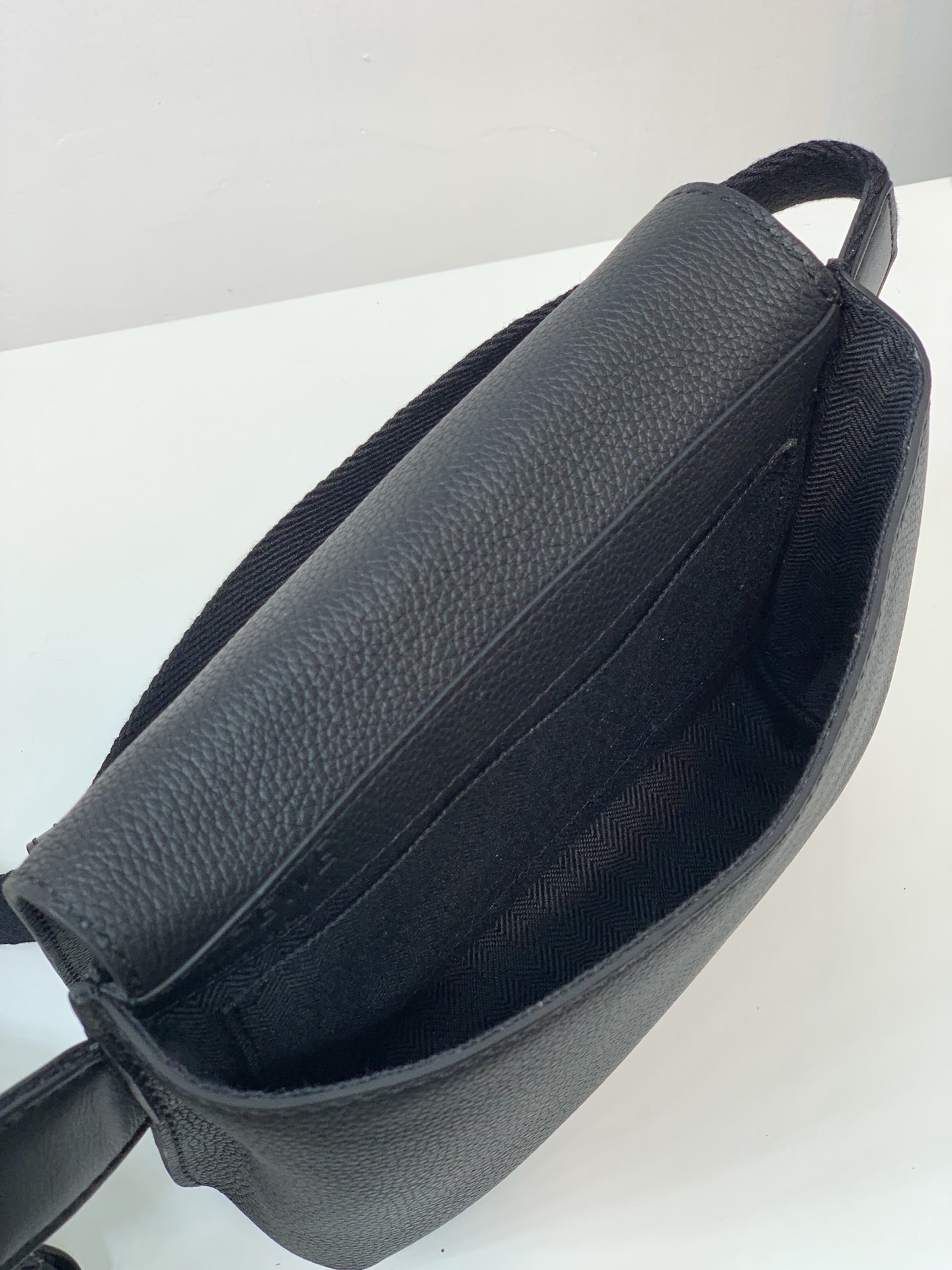 Loewe XXS Military Messenger Bag in Soft Grained Calfskin Black